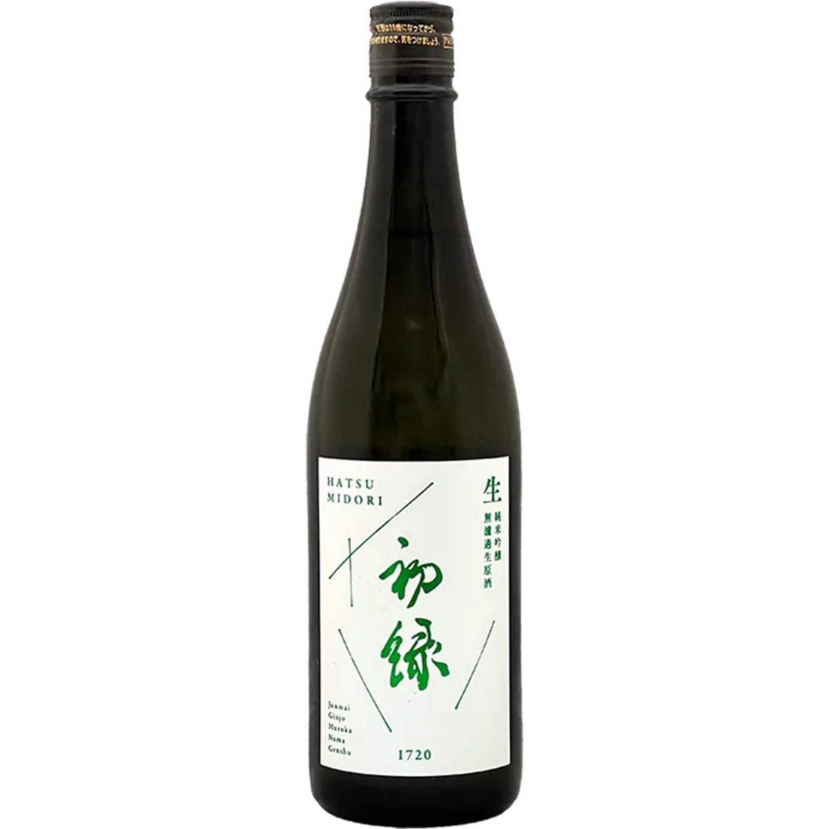 奧飛驒 初綠 純米吟釀 生原酒 酒瓶正面商品圖