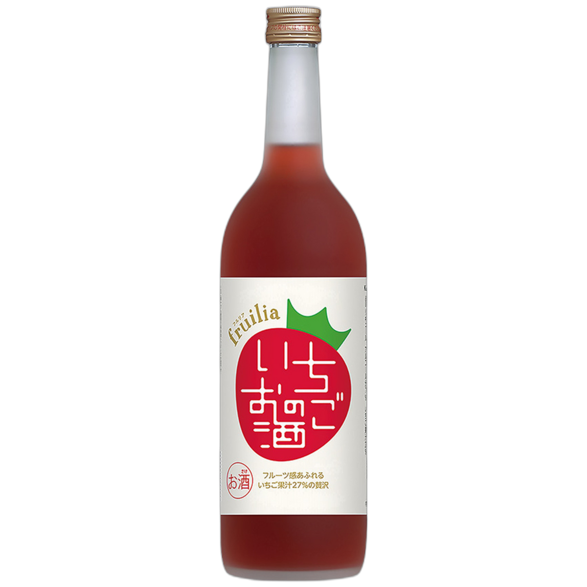 愛知國盛 草莓風味酒 720ml 瓶身產品照(白底)