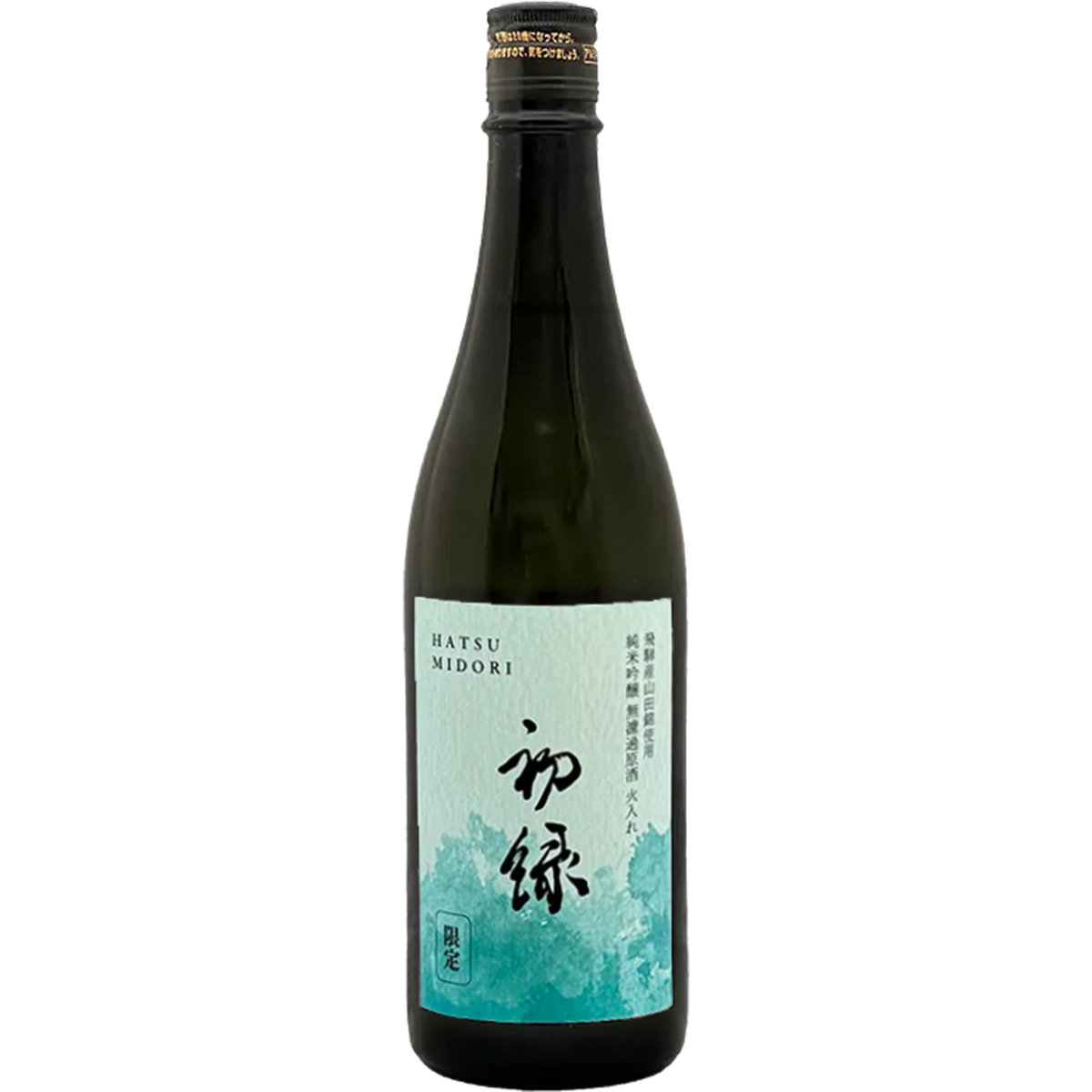 奧飛驒 山田錦 限定 初綠 純米吟釀 無慮過原酒 酒瓶正面商品圖