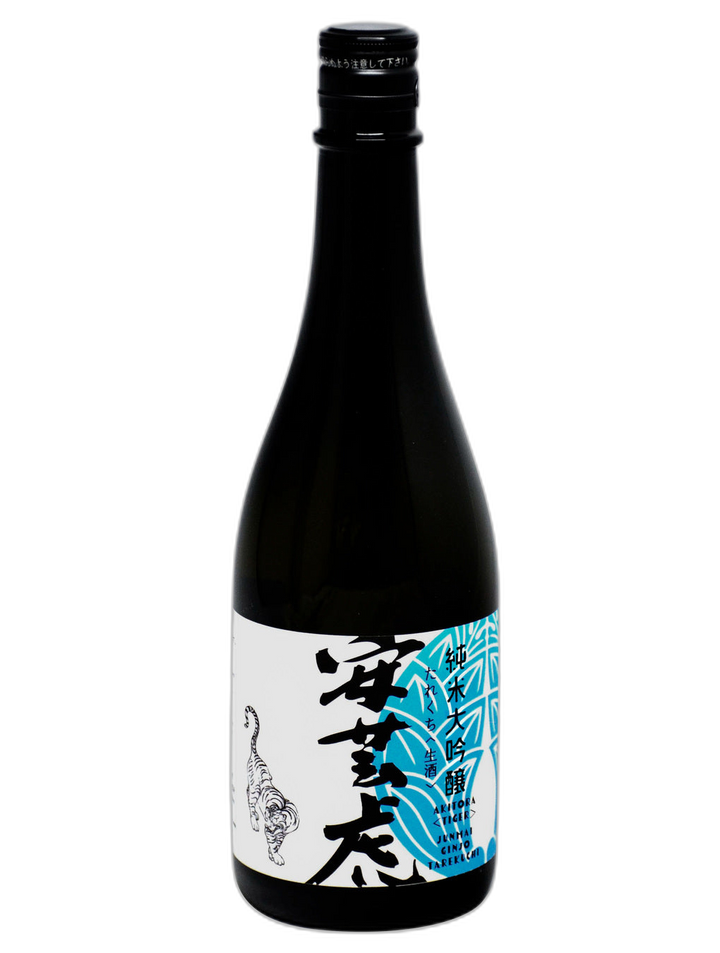 安藝虎 純米大吟釀 垂口直汲生酒 酒瓶正面商品圖