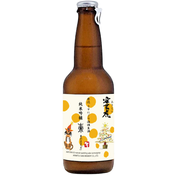 安藝虎 純米吟釀 素 發泡生酒 聖誕節特別版 酒瓶正面商品圖