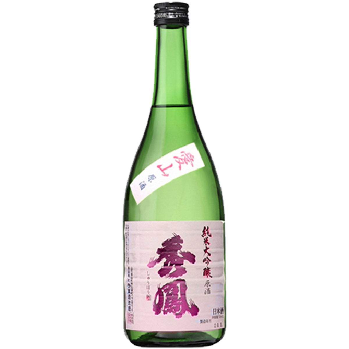 秀鳳 純米大吟釀 愛山 酒瓶正面商品圖