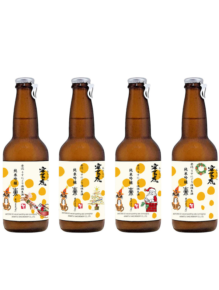 安藝虎 純米吟釀 素 發泡生酒 聖誕標 套組
