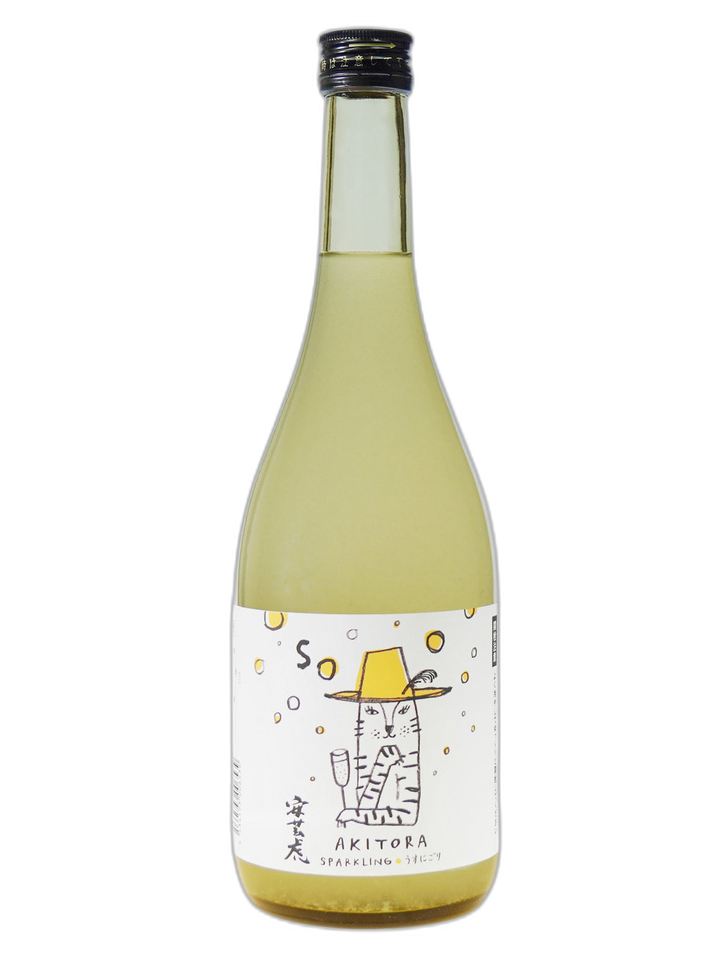 安藝虎 純米吟釀 素 發泡生酒 酒瓶正面商品圖