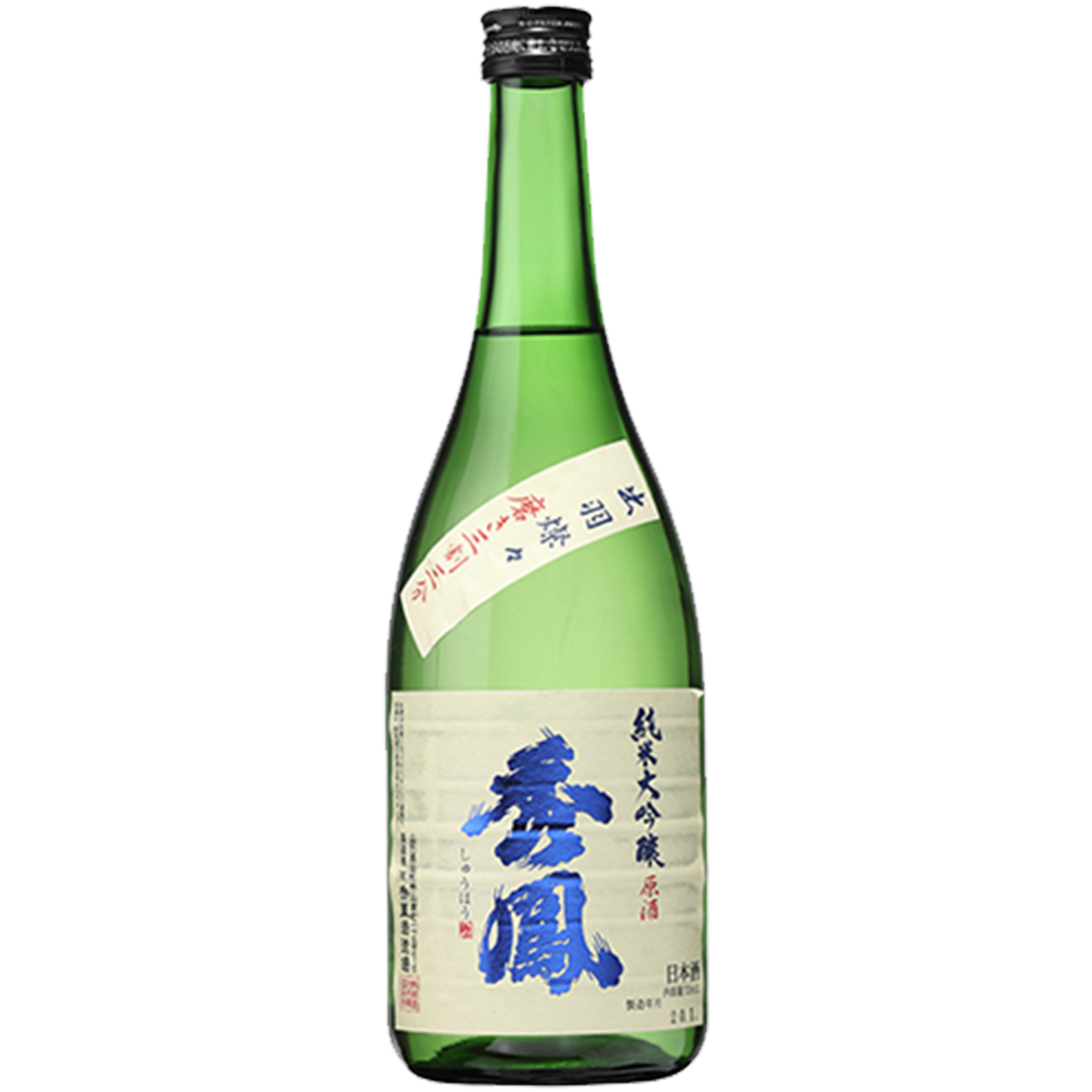 秀鳳 純米大吟醸 出羽燦々 三割三分 酒瓶正面商品圖