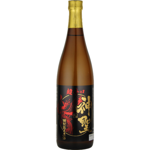 神聖特別純米 超辛口 朱雀 酒瓶正面商品圖