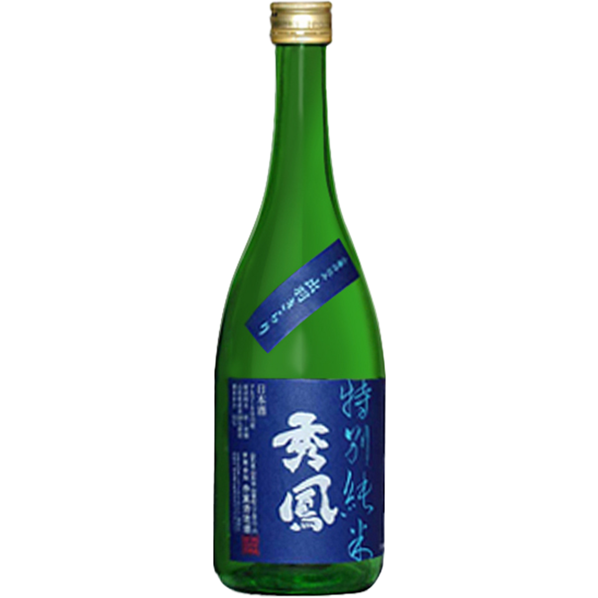 秀鳳 特別純米 山廃 出羽綺羅利 酒瓶正面商品圖