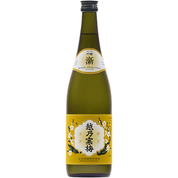 越乃寒梅 澵 吟醸 酒瓶正面商品圖