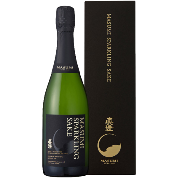 真澄 氣泡酒 黑標 酒瓶正面商品圖