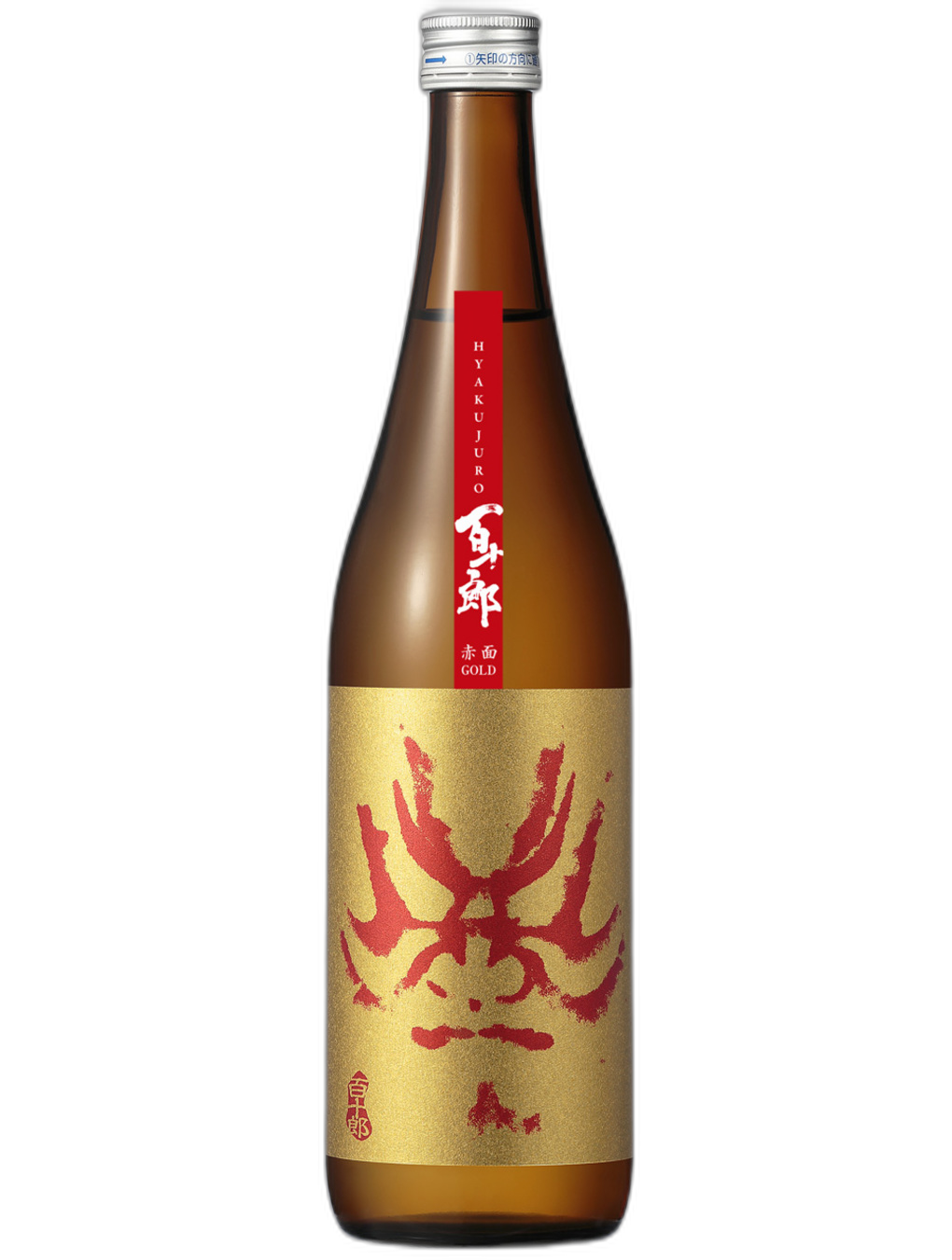 百十郎 大辛口純米 赤面 GOLD 酒瓶正面商品圖