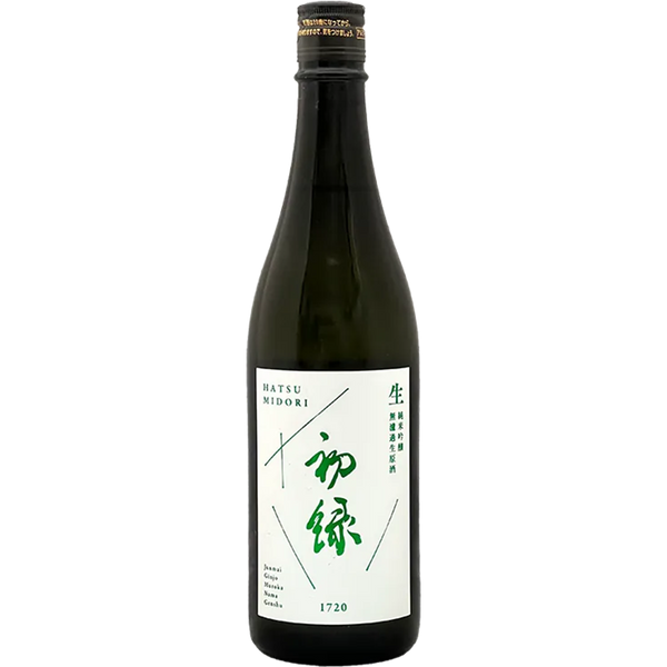 奧飛驒 初綠 純米吟釀 生原酒 酒瓶正面商品圖