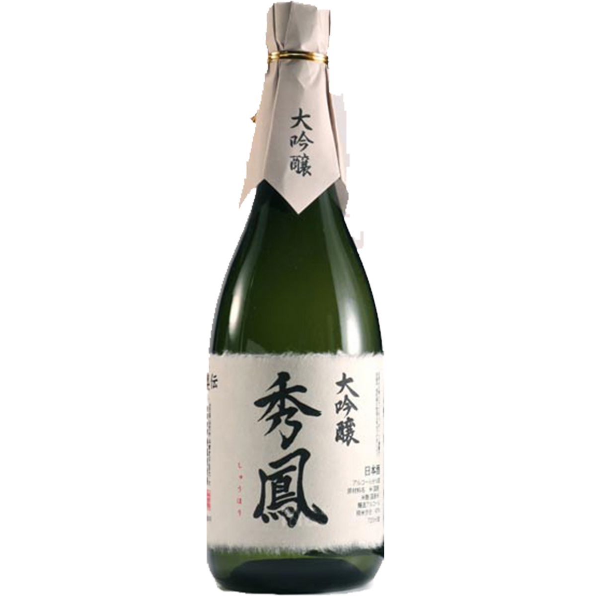秀鳳 純米大吟釀 山田錦 40 酒瓶正面商品圖