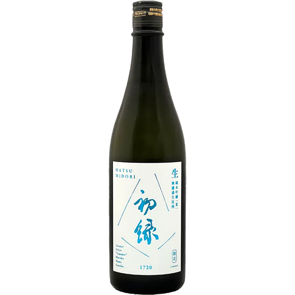 奥飛騨 限定 初綠 夏純吟 無濾過生原酒 酒瓶正面商品圖