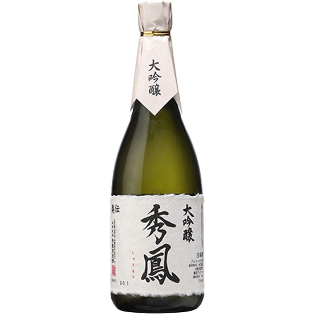 秀鳳 大吟釀 奧傳 酒瓶正面商品圖