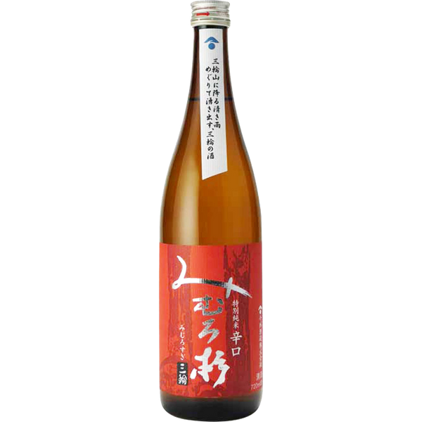 三諸杉 露葉風 辛口特別純米酒 酒瓶正面商品圖