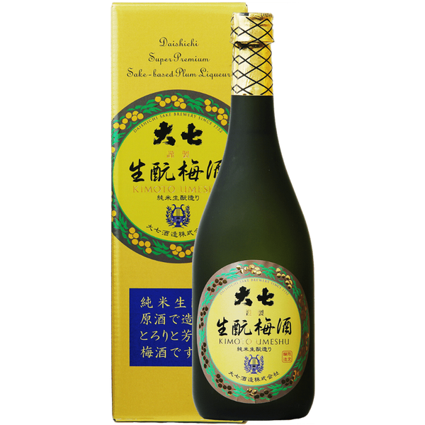 大七 生酛 梅酒 酒瓶正面商品圖