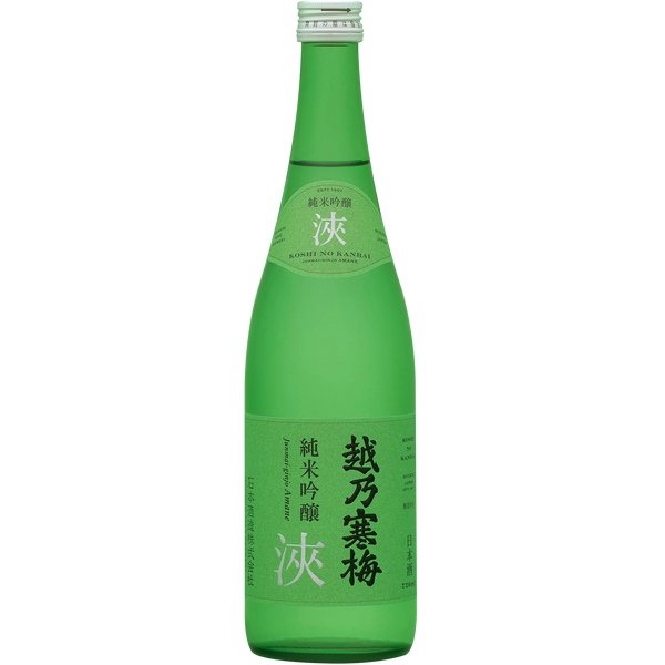 越乃寒梅 純米吟醸 浹 酒瓶正面商品圖