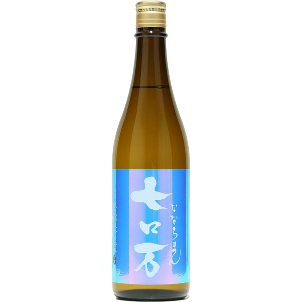 七口万 純米大吟釀 一次火入 酒瓶正面商品圖