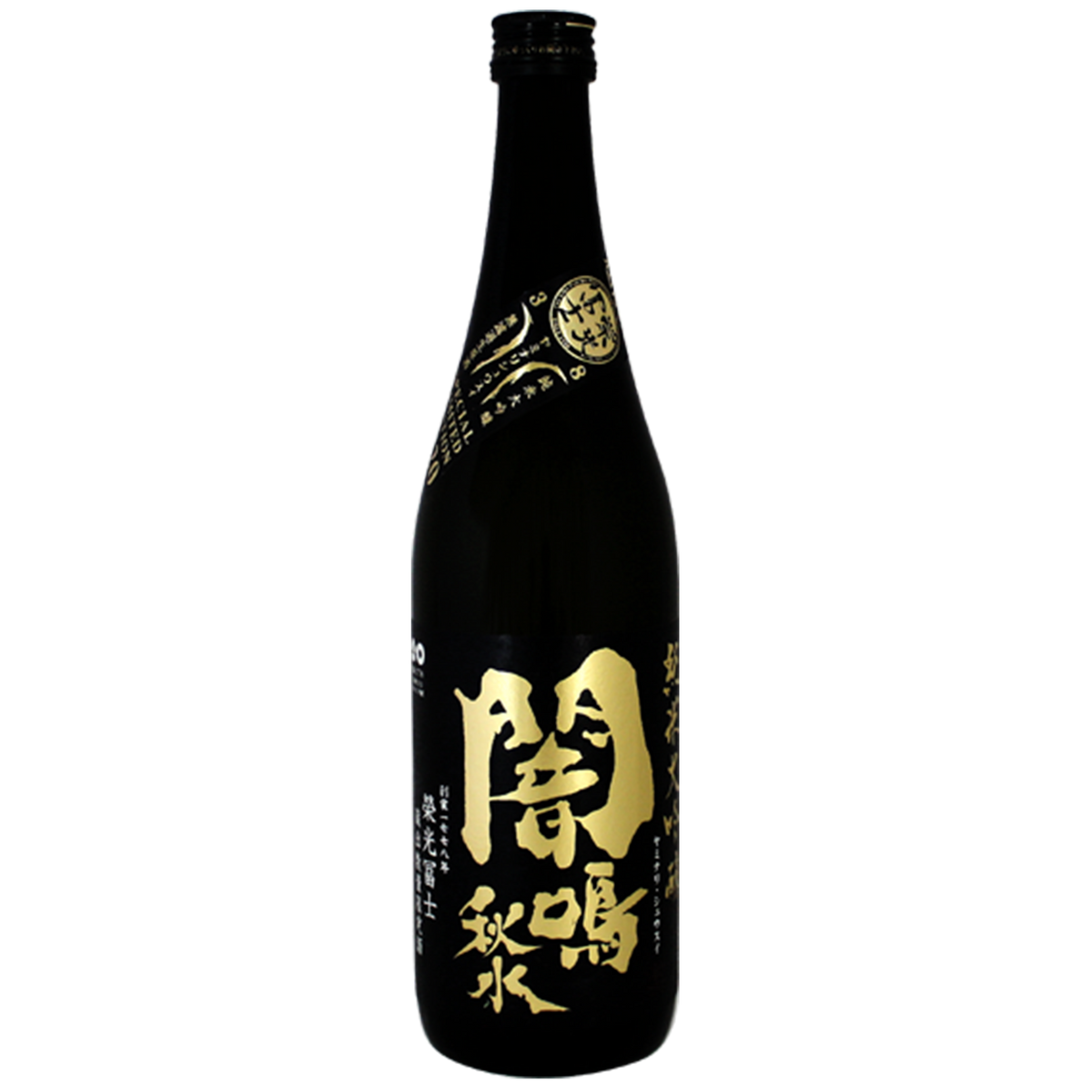 榮光富士 闇鳴秋水 純米大吟釀 無濾過生原酒 酒瓶正面商品圖