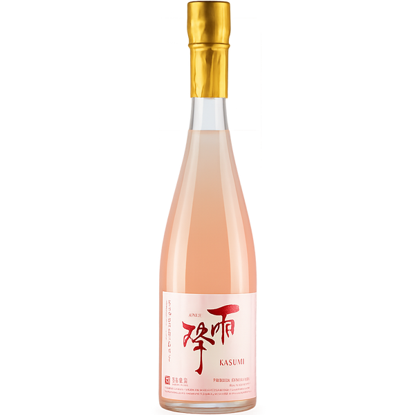 雨降 桃色純米 かすみさけ 酒瓶正面商品圖