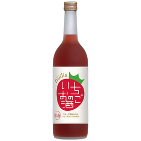 愛知國盛 草莓風味酒 720ml 瓶身產品照（白底）