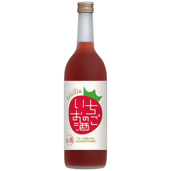 愛知國盛 草莓風味酒 720ml 瓶身產品照（白底）