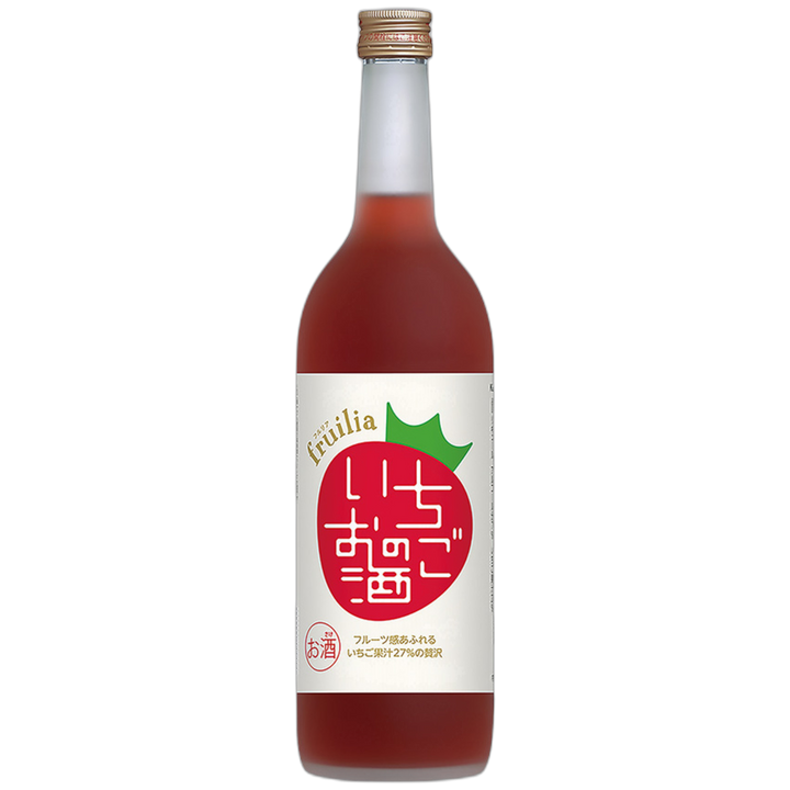 愛知國盛 草莓風味酒 720ml 瓶身產品照（白底）