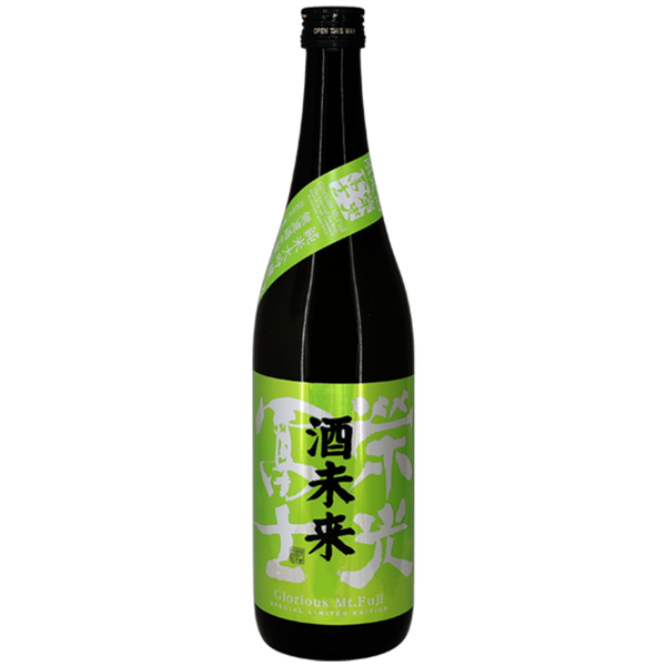 榮光富士 酒未來 純米大吟釀 無濾過生原酒 酒瓶正面商品圖