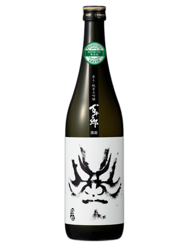 百十郎 純米大吟釀 黑面 酒瓶正面商品圖