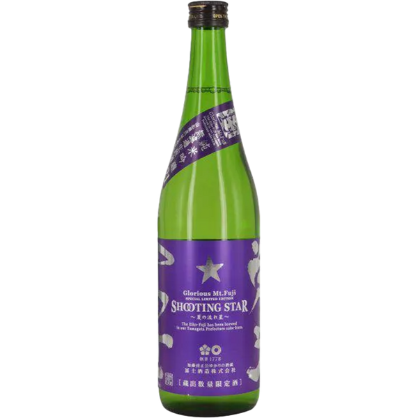 榮光富士 SHOOTING STAR 流星 純米吟釀 無濾過生原酒 酒瓶正面商品圖