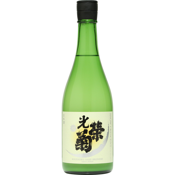 光榮菊 SNOW CRESCENT 純米無濾過生原霞酒 山田錦 酒瓶正面商品圖