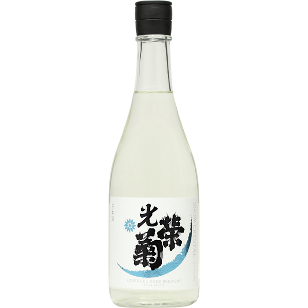 光榮菊 SNOW CRYSTAL 純米無濾過生原霞酒 酒瓶正面商品圖