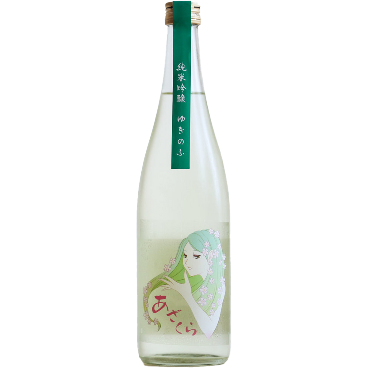 阿櫻 ゆきのふ 純米吟醸原酒 酒瓶正面商品圖