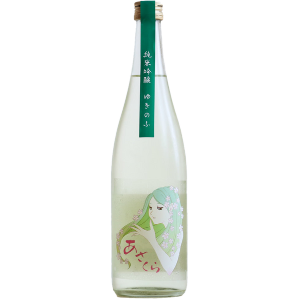 阿櫻 ゆきのふ 純米吟醸原酒 酒瓶正面商品圖