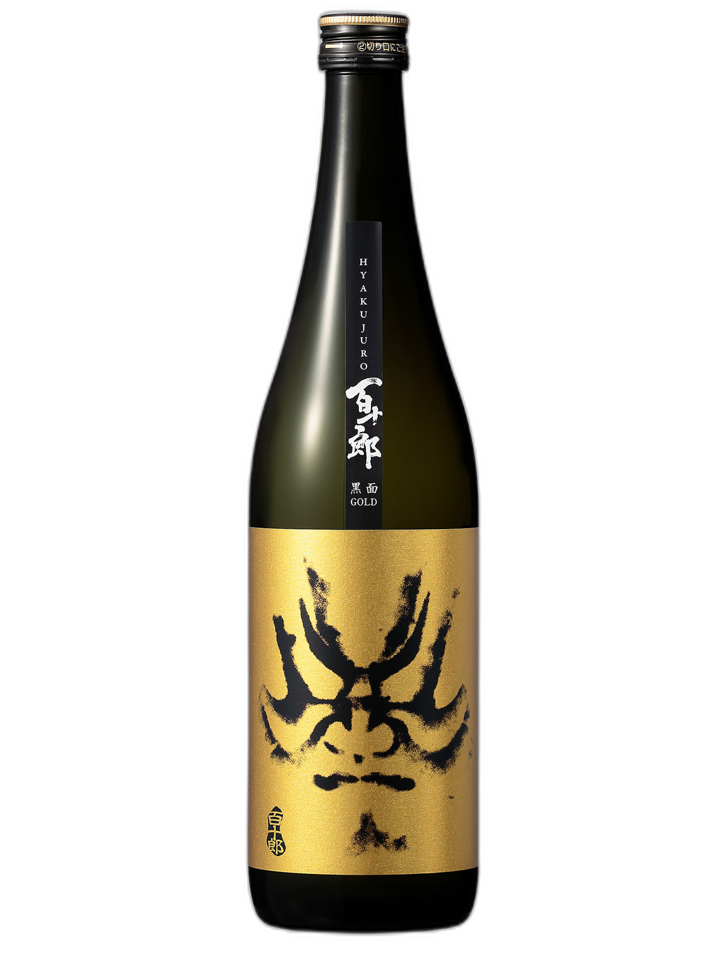 百十郎 純米大吟釀 黑面 GOLD 酒瓶正面商品圖