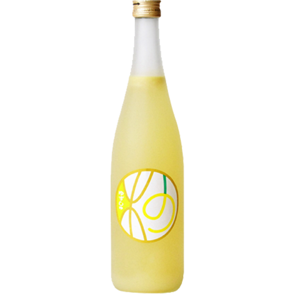 上喜元 柚子酒 酒瓶正面商品圖