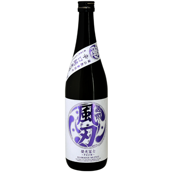 榮光富士 逸閃風刃 火入 純米酒 酒瓶正面商品圖