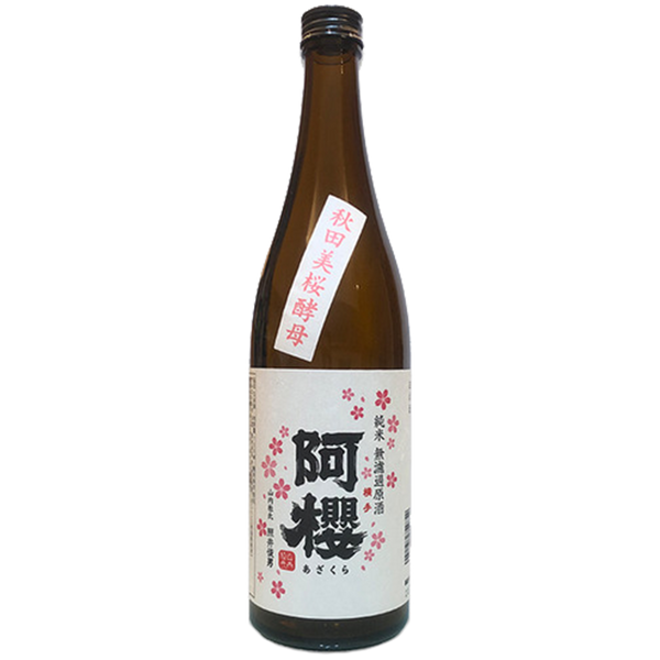 阿櫻 純米 秋田美櫻酵母 酒瓶正面商品圖