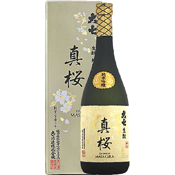 大七 真桜 生もと造り 純米吟醸酒 酒瓶正面商品圖