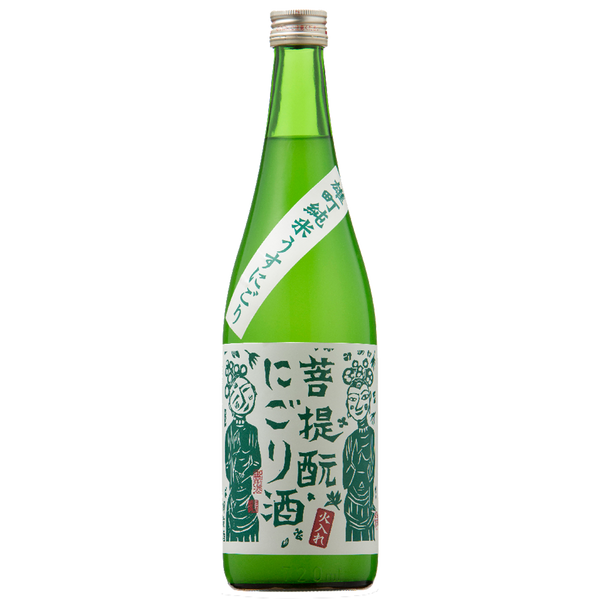 御前酒 菩提酛 純米 濁酒 火入れ 酒瓶正面商品圖