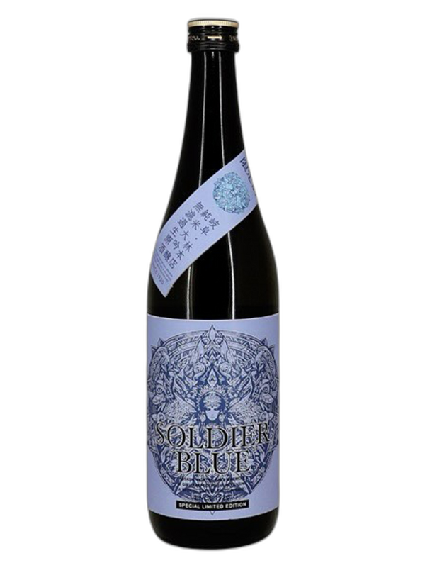 百十郎 SOLDIER BLUE 純米大吟釀無濾過生原酒 酒瓶正面商品圖