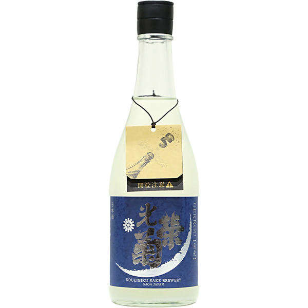 光榮菊 月光 天然乳酸菌仕込 無濾過生原霞酒 酒瓶正面商品圖