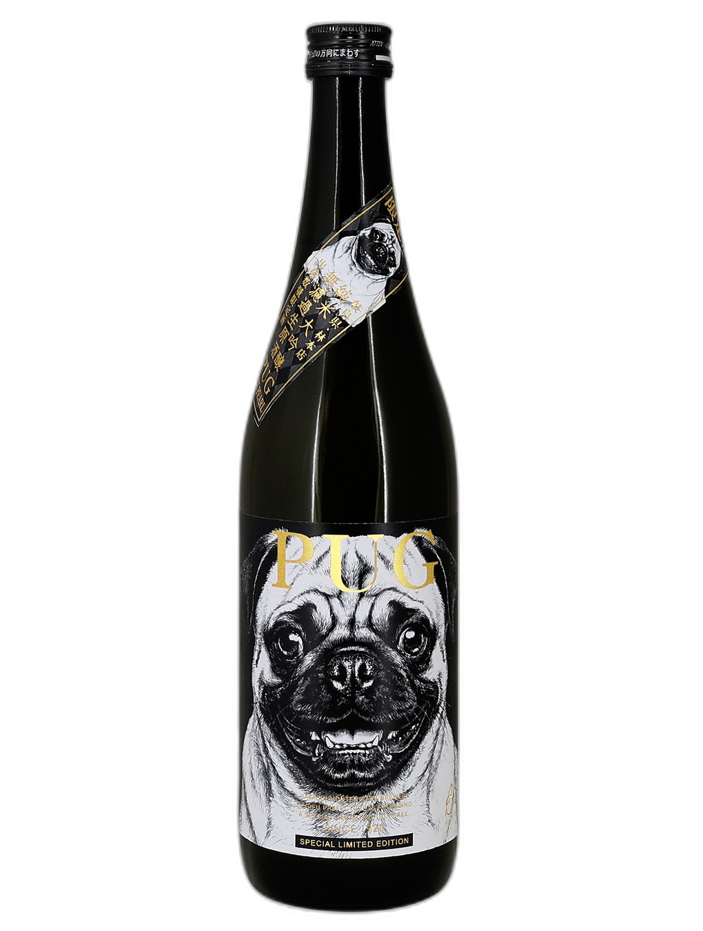 林本店 PUG 純米大吟釀 無濾過生原酒 酒瓶正面商品圖