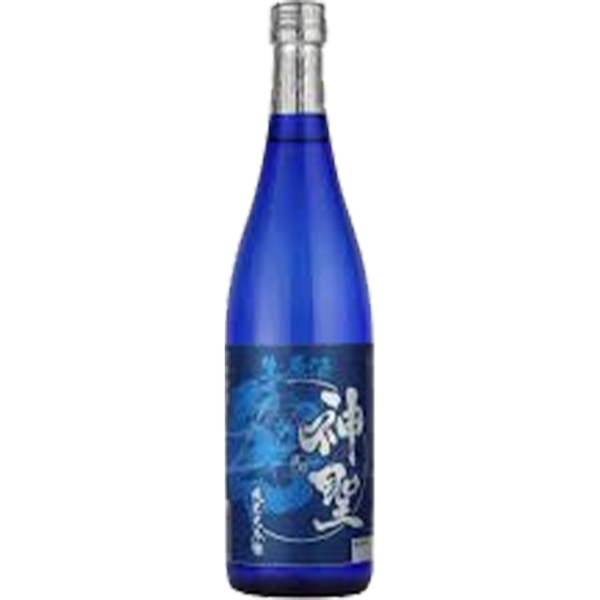 神聖 純米大吟釀 生原酒 青龍 酒瓶正面商品圖