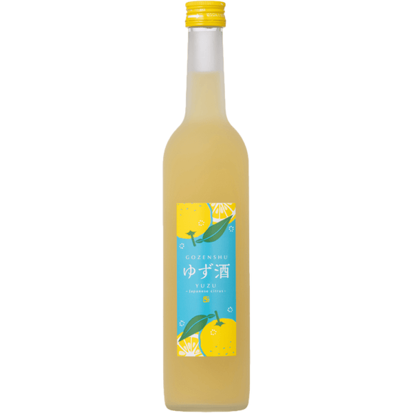 御前酒 純米 柚子酒 酒瓶正面商品圖