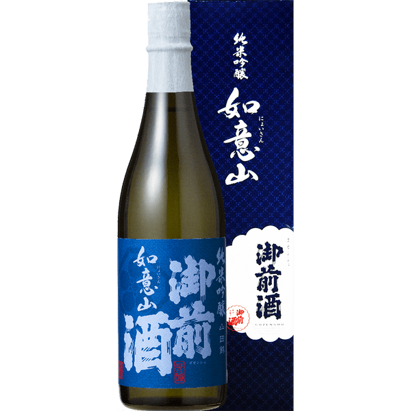 御前酒 純米吟釀 如意山 酒瓶正面商品圖